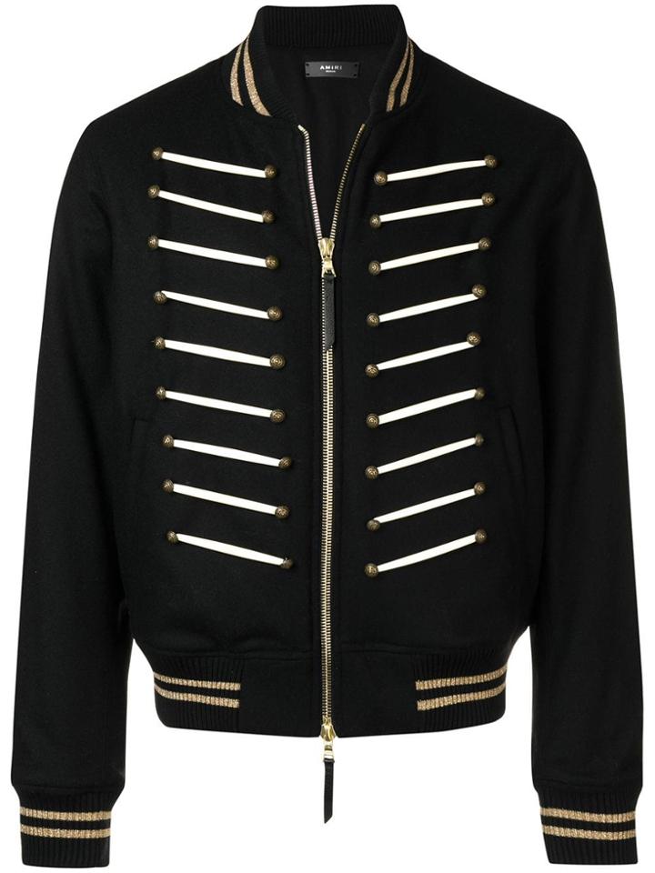 Amiri Zipped Bomber Jacket - Black