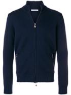 Cenere Gb High Neck Zipped Cardigan - Blue