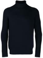 La Fileria For D'aniello Ribbed Turtleneck Jumper - Blue