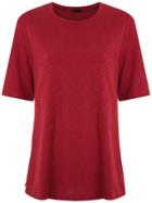 Osklen Long Rustic Ribbed T-shirt - Red