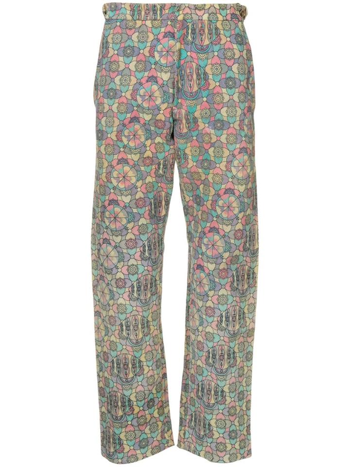 Comme Des Garçons Vintage Psychedelic Print Trousers - Multicolour