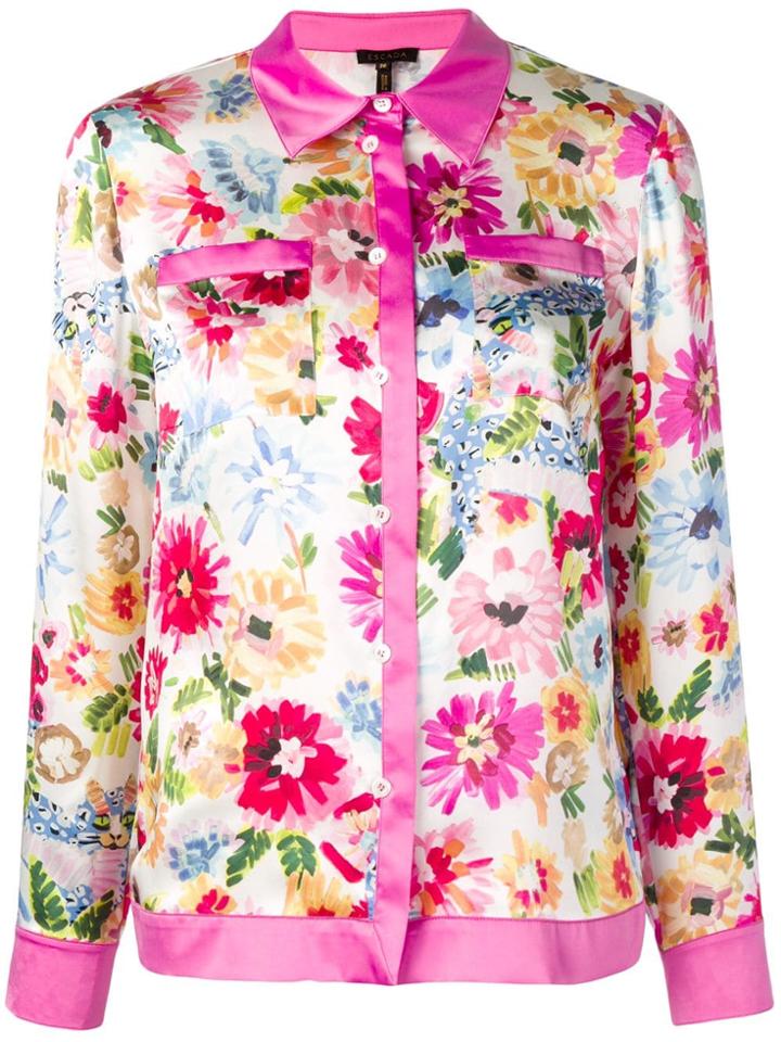 Escada Floral Print Shirt - Pink