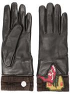 Dsquared2 Patch Detail Gloves - Black