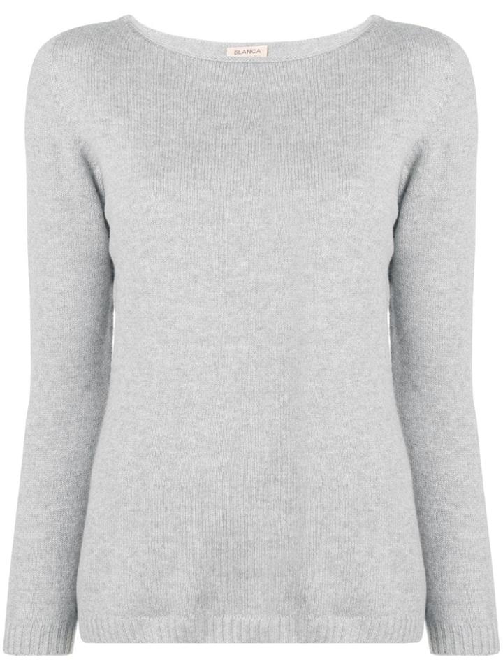 Blanca Basic Jumper - Grey