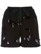 Maison Mihara Yasuhiro Sequin Layer Shorts - Black