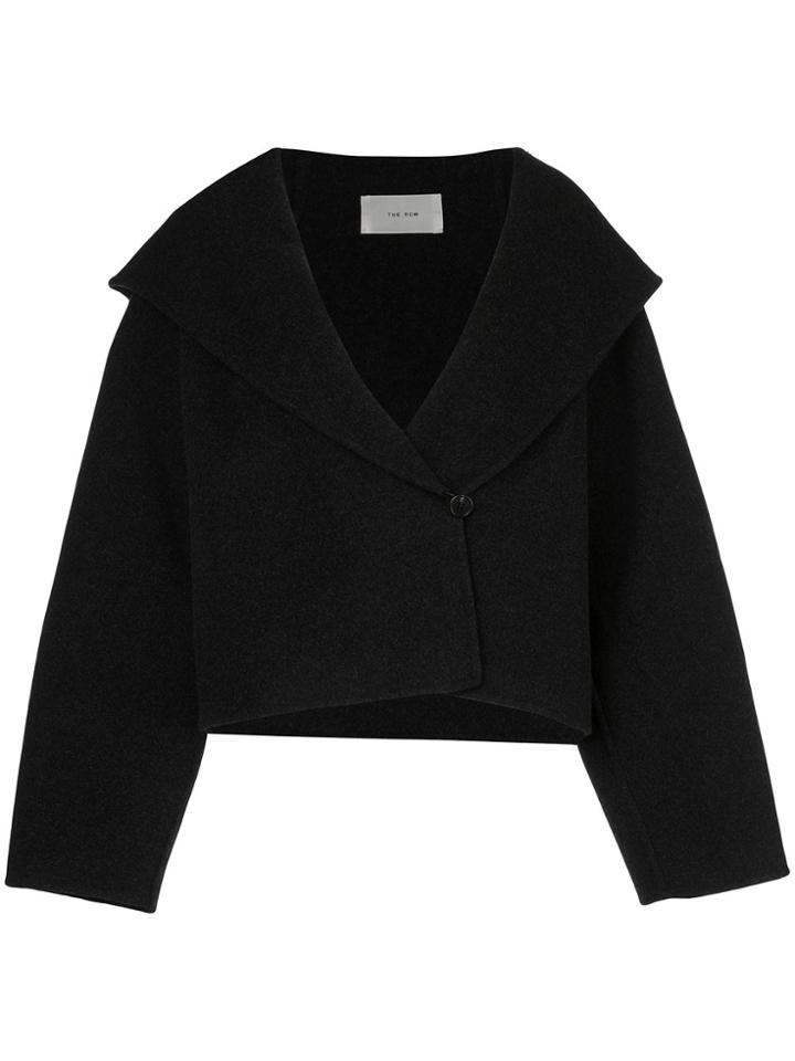 The Row Lilou Hooded Jacket - Black