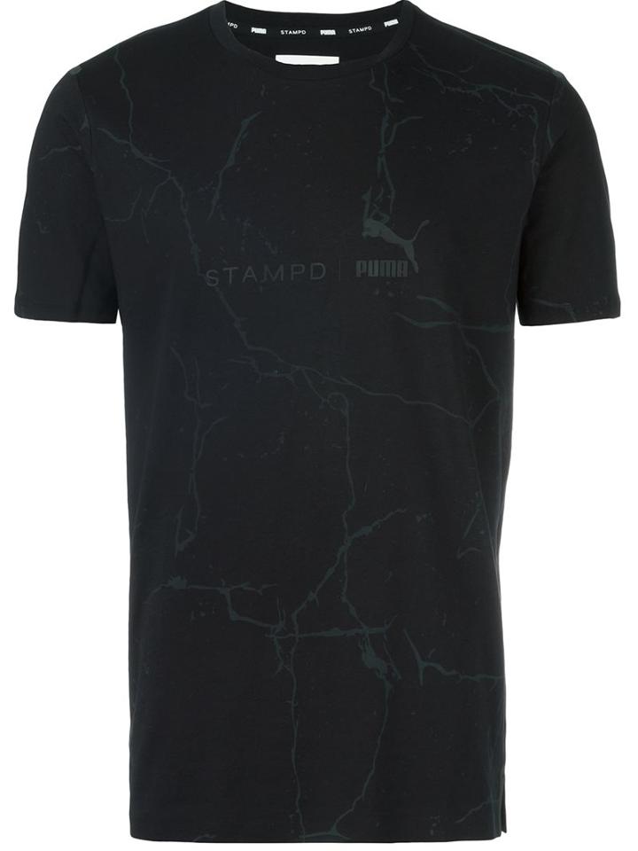 Stampd Logo Print T-shirt, Men's, Size: Xl, Blue, Cotton/polyester