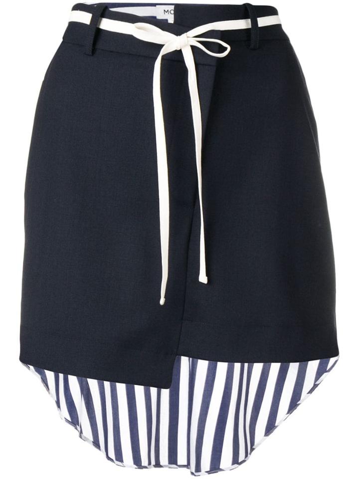 Monse Asymmetric Waistband Skirt - Blue