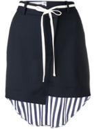 Monse Asymmetric Waistband Skirt - Blue
