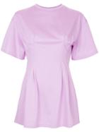 Le Ciel Bleu Fitted Chest Oversized T-shirt - Pink & Purple