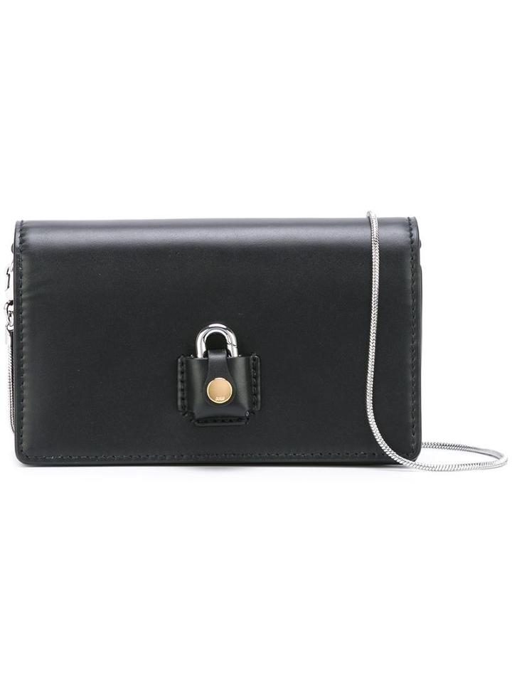 Alexander Wang Padlock Detail Clutch, Women's, Black