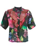 Isolda - Printed Shirt - Women - Viscose - 44, Pink/purple, Viscose