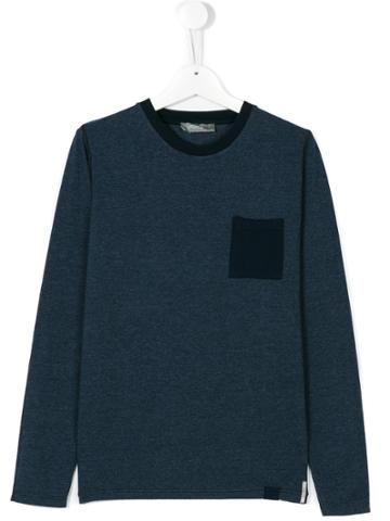 Officina 51 Classic Pocket Detail Sweatshirt - Blue