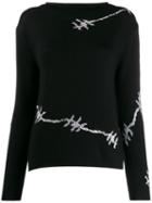 Ermanno Scervino Wire Patterned Sweater - Black