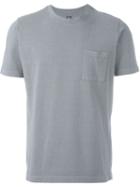 Eleventy Front Pocket T-shirt, Men's, Size: Xl, Grey, Cotton