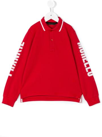 Frankie Morello Kids - Polo Sweatshirt - Kids - Cotton - 7 Yrs, Red
