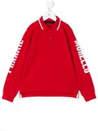 Frankie Morello Kids - Polo Sweatshirt - Kids - Cotton - 7 Yrs, Red