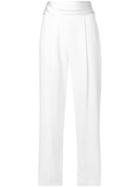 Emporio Armani Pleated Waist Trousers - White