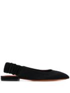 Santoni Pointed Ballerina Shoes - Black