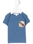 Burberry Kids - Check Pocket T-shirt - Kids - Cotton - 24 Mth, Blue
