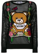 Moschino Mesh Teddy Swing Sweater - Black