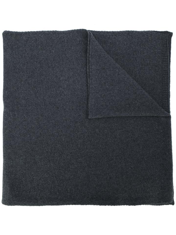 Officine Generale Ribbed Hem Scarf - Grey