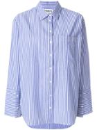 Essentiel Antwerp Loose-fit Striped Shirt - Blue