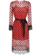 Nk Overlay Lace Dress - Red
