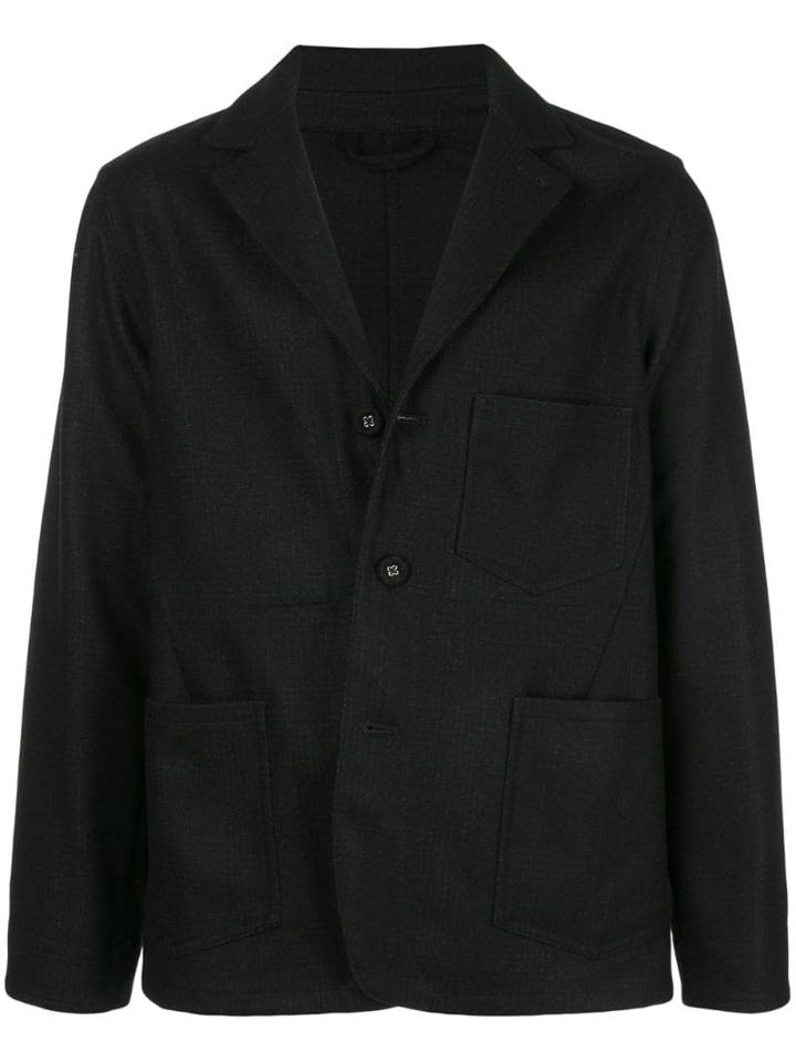 Officine Generale Aris Glen Plaid Jacket - Black
