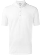 Armani Collezioni - Grandad Collar Polo Shirt - Men - Cotton - S, White, Cotton