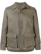 Lardini - Shirt Jacket - Men - Linen/flax - 48, Green, Linen/flax