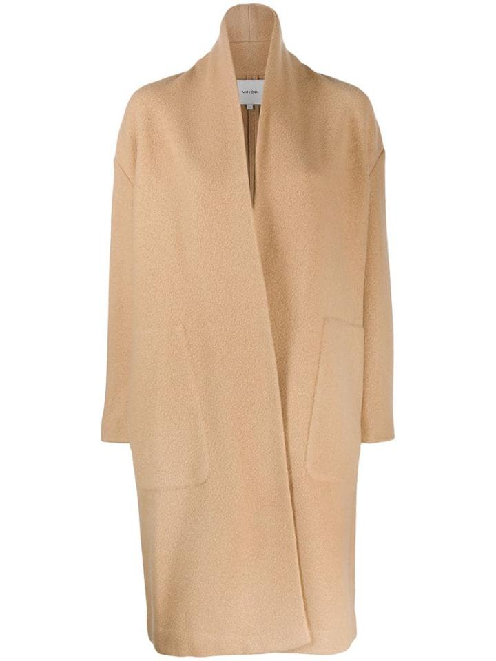 Vince Boxy Fit Coat - Neutrals