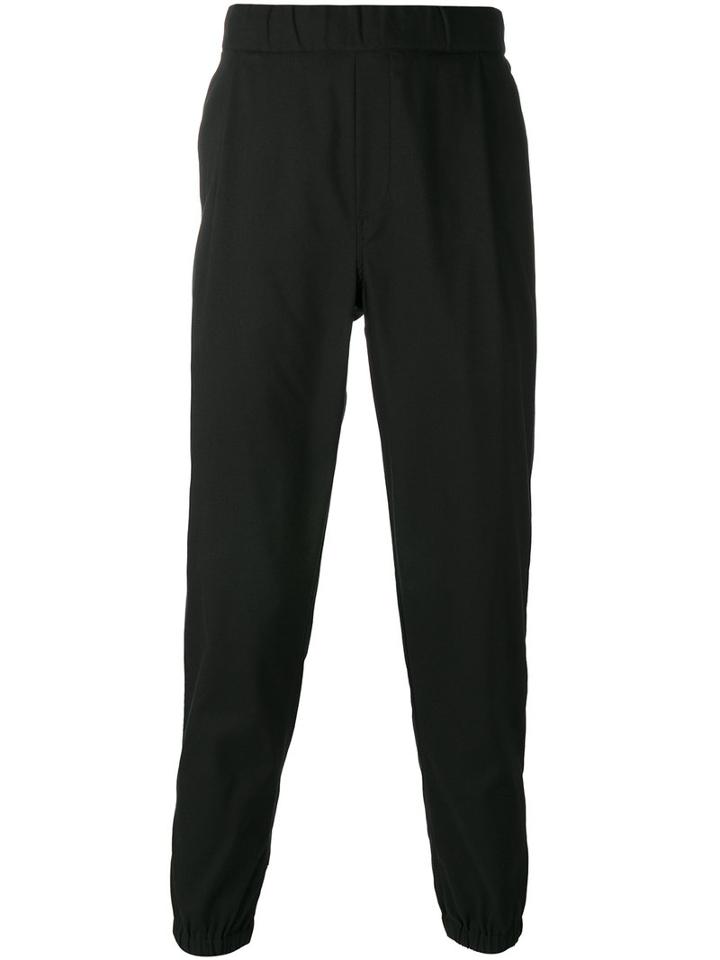 Mcq Alexander Mcqueen Tapered Trousers, Men's, Size: 50, Black, Cotton/polyester/spandex/elastane