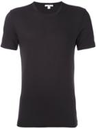 James Perse Round Neck T-shirt, Men's, Size: 1, Brown, Cotton