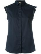 Fay Sleeveless Shirt, Women's, Size: Large, Blue, Cotton/spandex/elastane