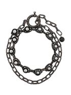 Lanvin Pearl Embellished Necklace - Metallic