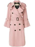 Burberry Belted Trench Coat - Pink & Purple