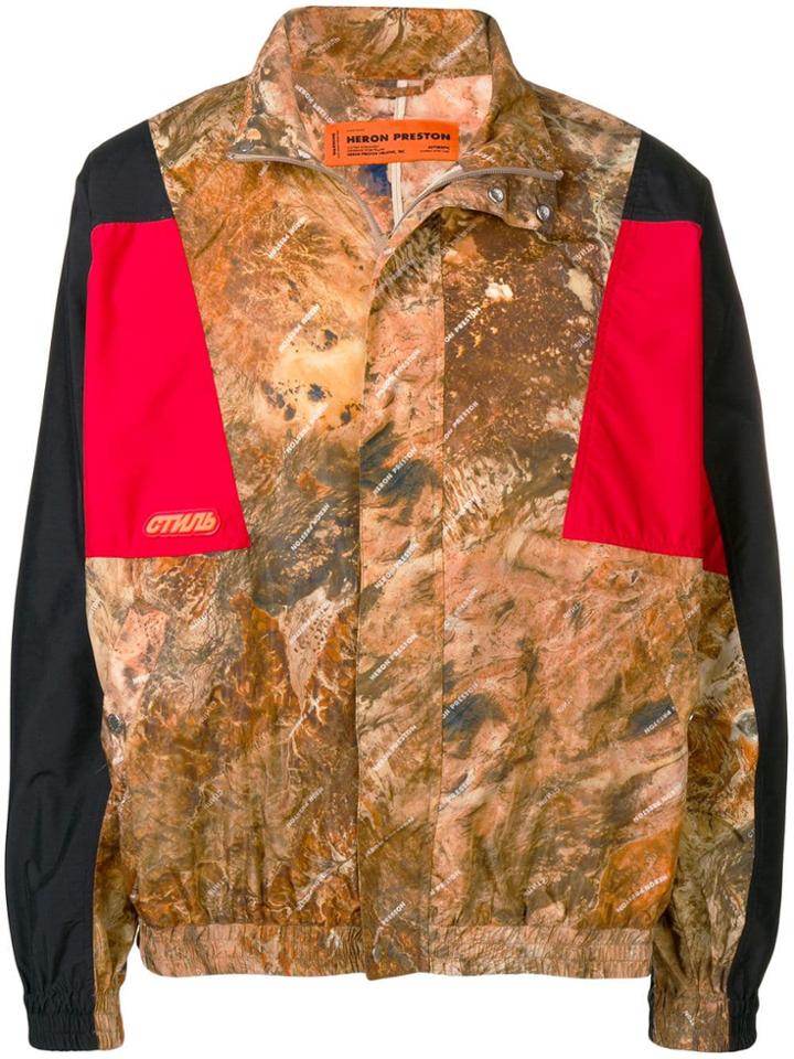 Heron Preston Camouflage Printed Jacket - Black