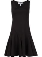 Derek Lam 10 Crosby Godet Hem Dress, Women's, Size: 6, Black, Elastodiene/polyester