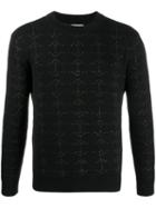 Saint Laurent Metallic Details Jumper - Black