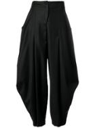 Ultràchic Wide Leg Tapered Trousers - Black