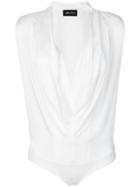 Andrea Ya'aqov Cowl Neck Body - White