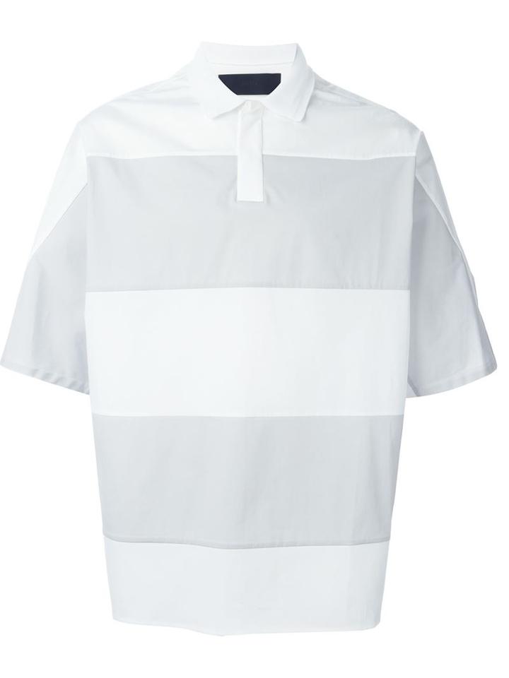 Juun.j Oversized Striped Polo Shirt