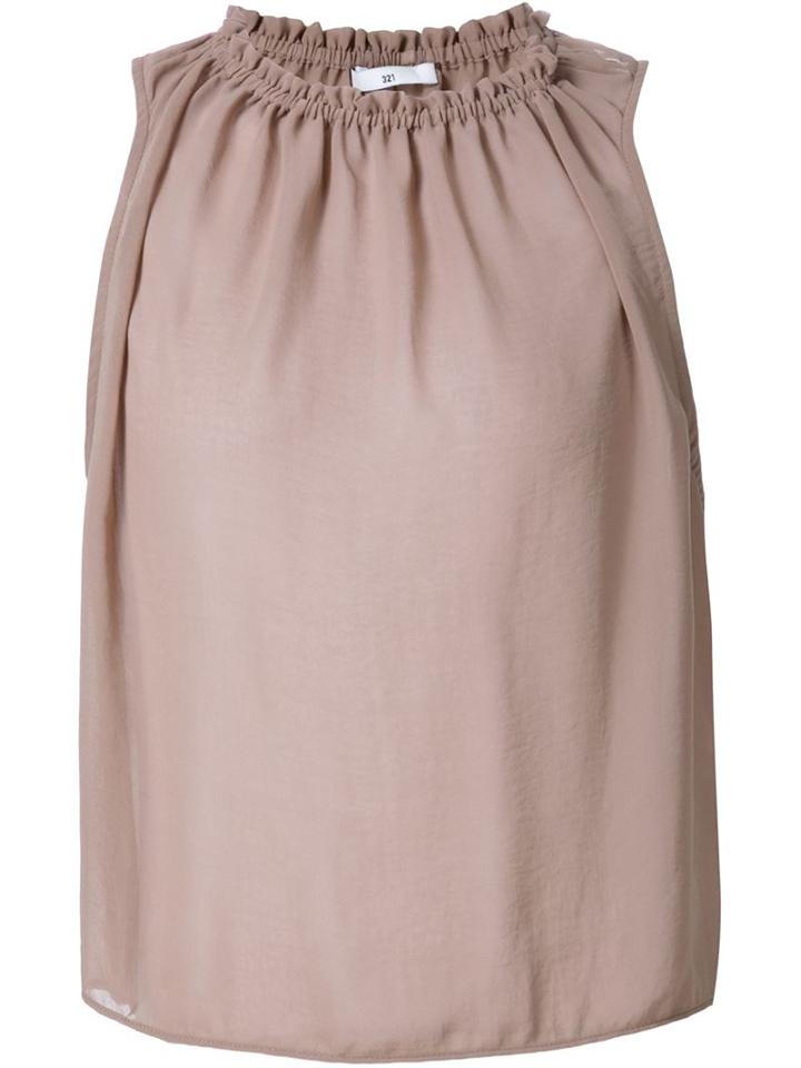321 Gathered Neck Sleeveless Top