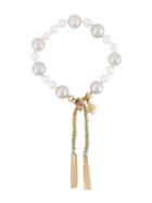 Carolina Bucci Nana Pearl Bracelet With Lucky Tie, Women's, White