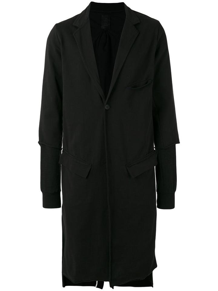 Thom Krom Single Breasted Coat, Men's, Size: Xl, Black, Cotton