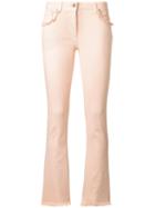 Etro Ruffled Pockets Jeans, Women's, Size: 28, Pink/purple, Cotton/spandex/elastane