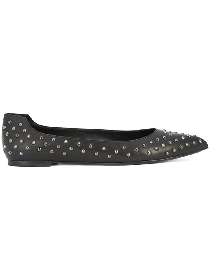 Thomas Wylde Spotted Bullet Ballerinas - Black