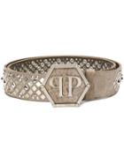 Philipp Plein Stud Mix Belt - Neutrals