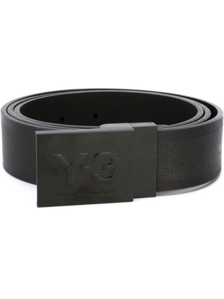 Y-3 Monocolour Belt, Men's, Size: L, Black, Rubber